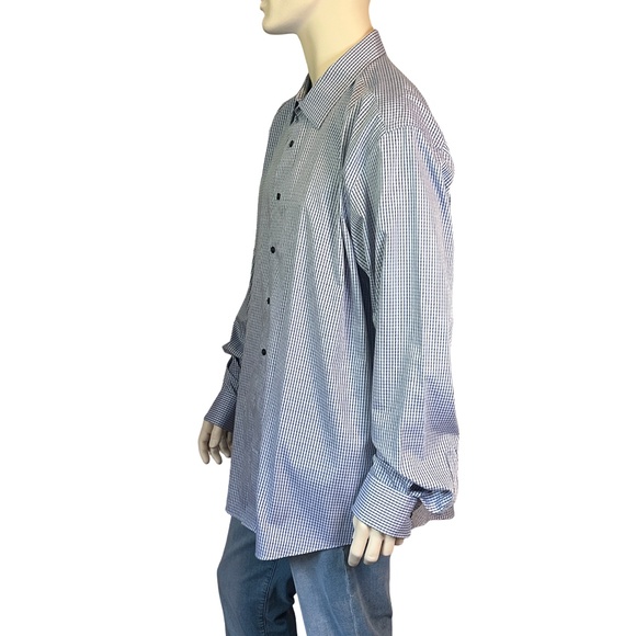 EGARA Dress Shirt Profilo Tessile 100% Cotton No Iron Men's Wearhouse NWOT - Picture 11 of 16